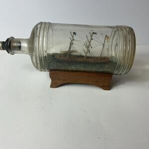 MARITIME, 3 MASTED SCHOONER, "SHIP IN BOTTLE"